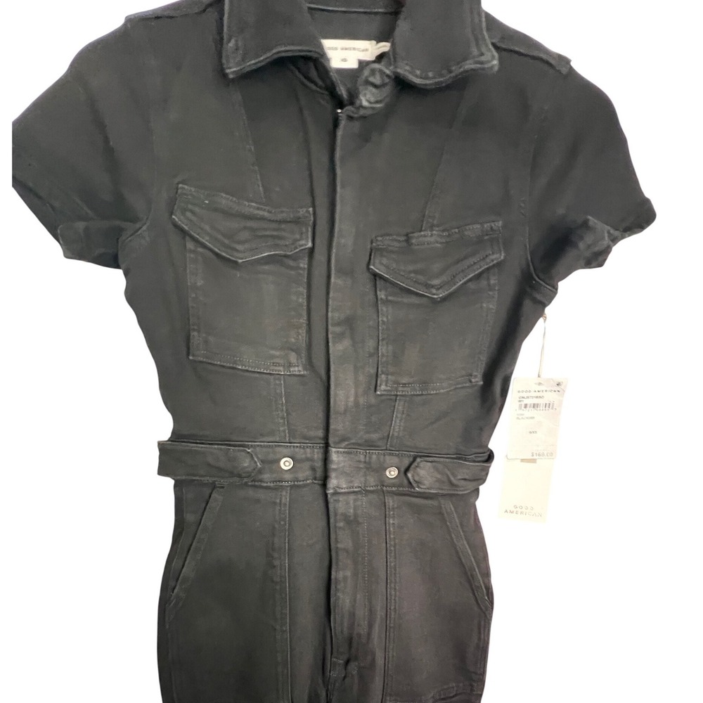 Good American Fit for Success Jumpsuit in Black XS $169 NWT - Picture 8 of 10